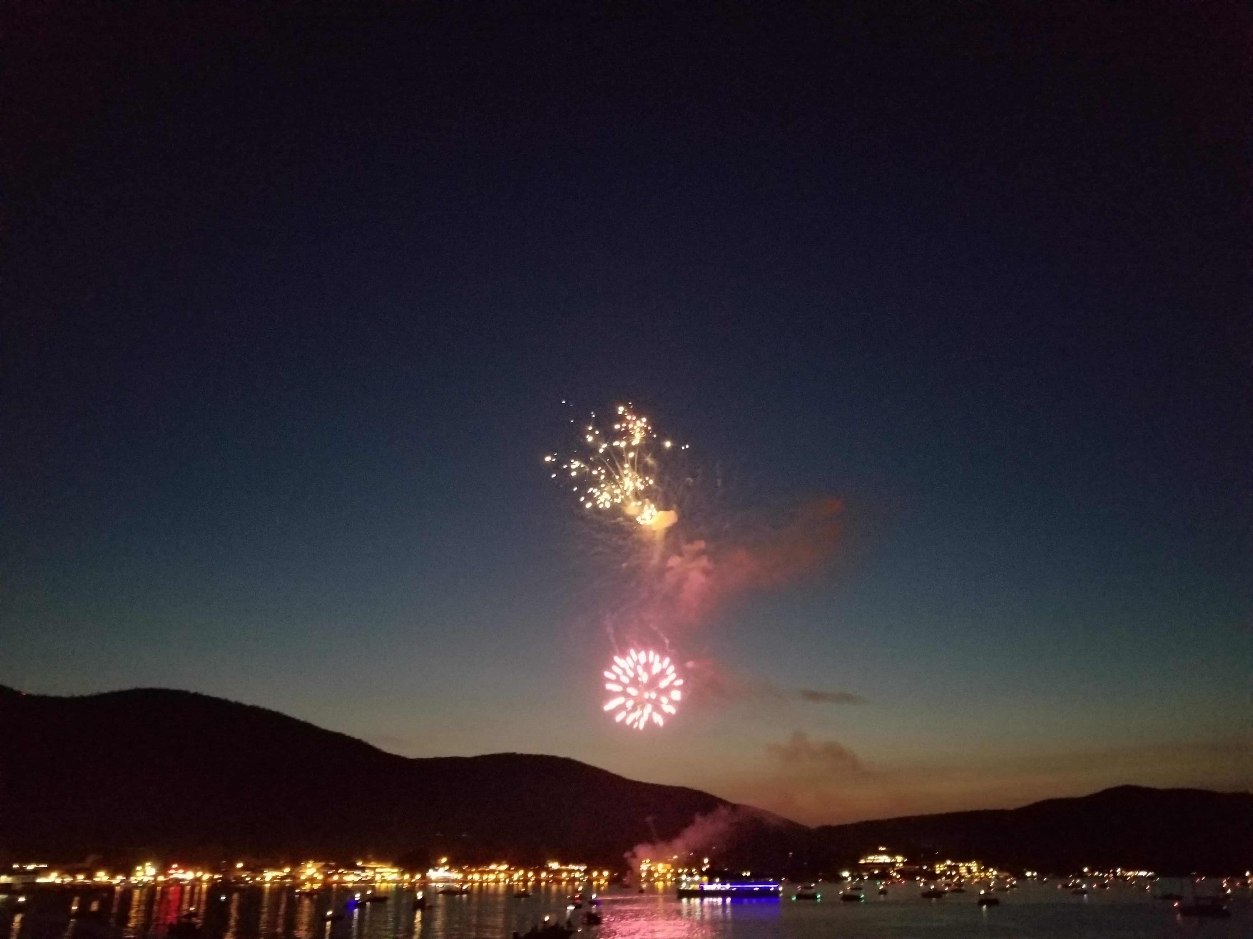 4th of July Fireworks at Lake George, NY